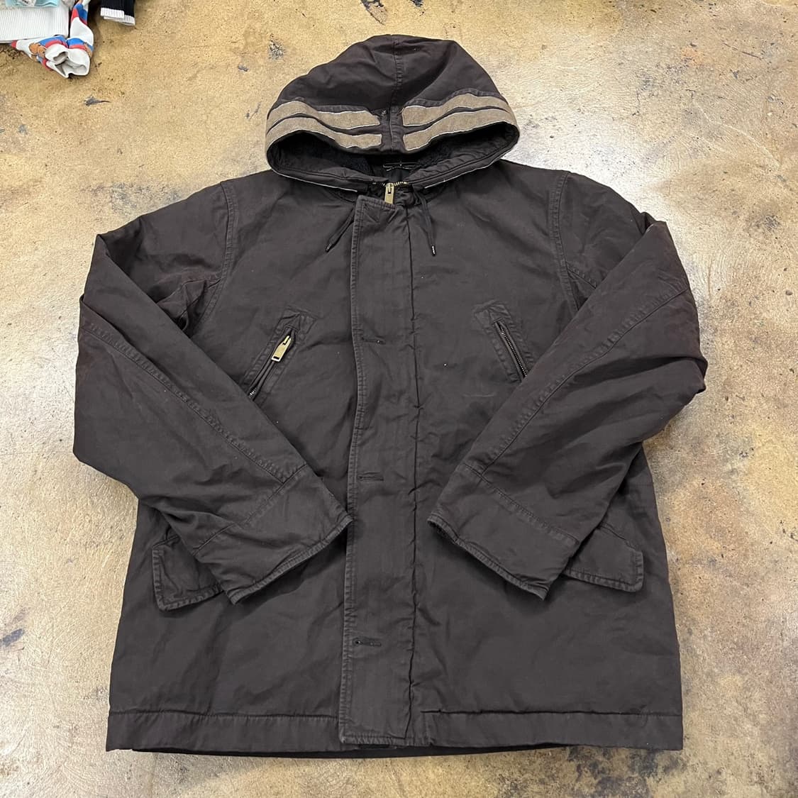 [정품/XL] 스톤 아일랜드 후드 브라운 야상 자켓 b18 상품이미지2