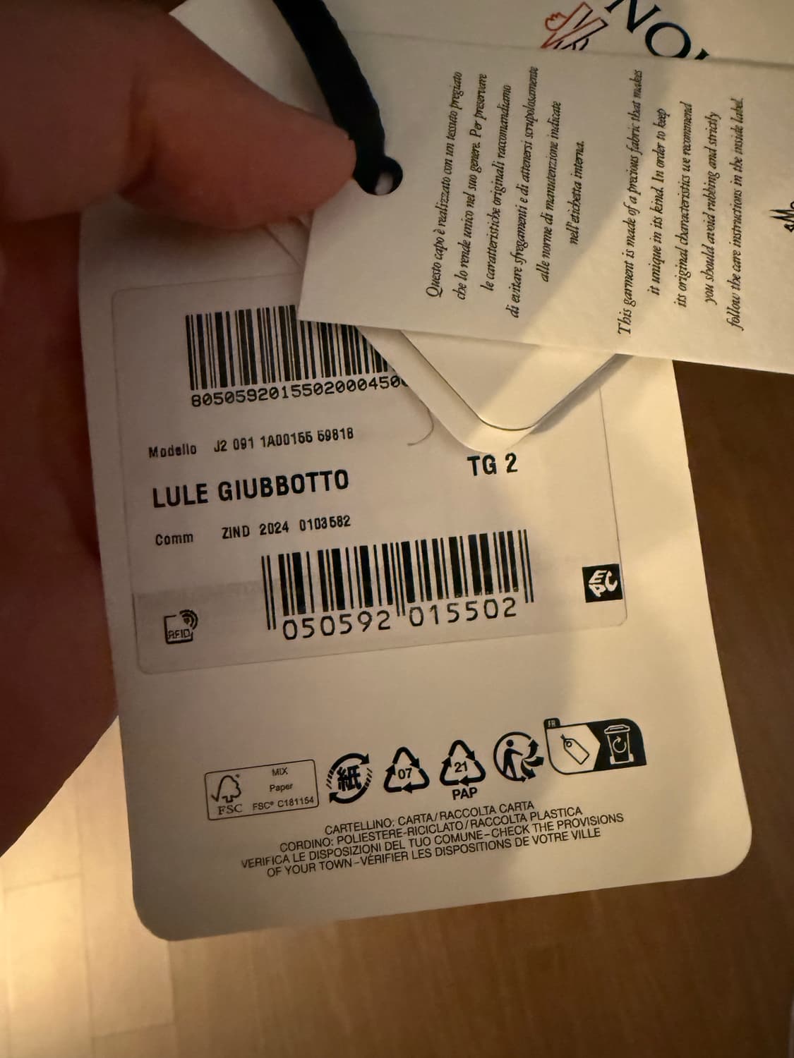 몽클레어 룰 패딩 점퍼 네이비 상품이미지2