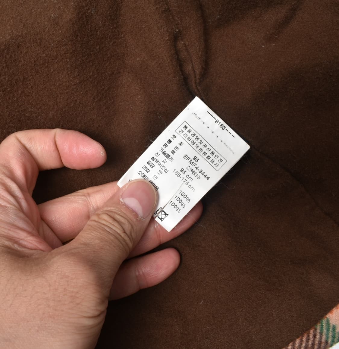 폴로랄프로렌 체크 더블 울 모직 코트 M 상품이미지9