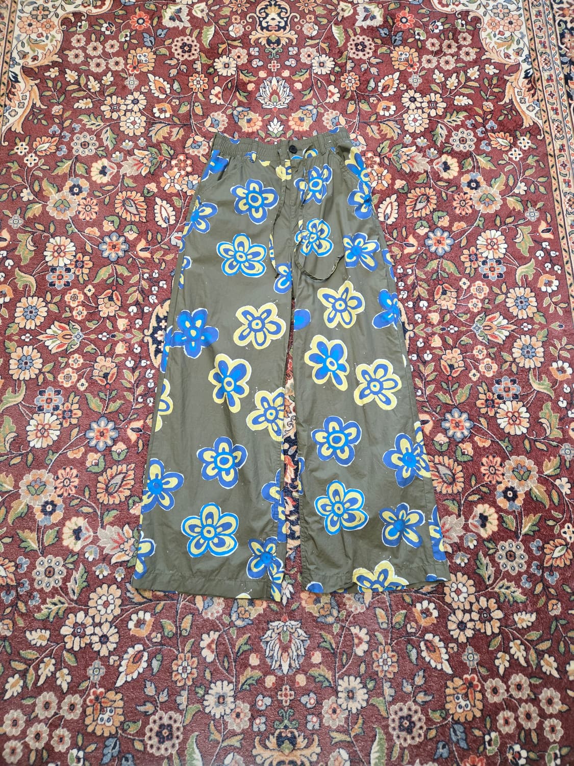 [S] 유니클로 x 마르니(MARNI) 플라워 패턴 와이드 팬츠 상품이미지1