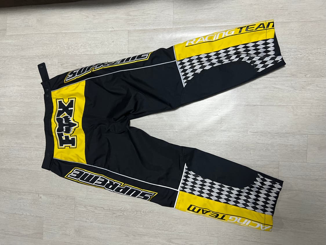 슈프림 x 폭스 레이싱 바지 40에 팝니다 (사이즈 32) 엘로우 상품이미지2