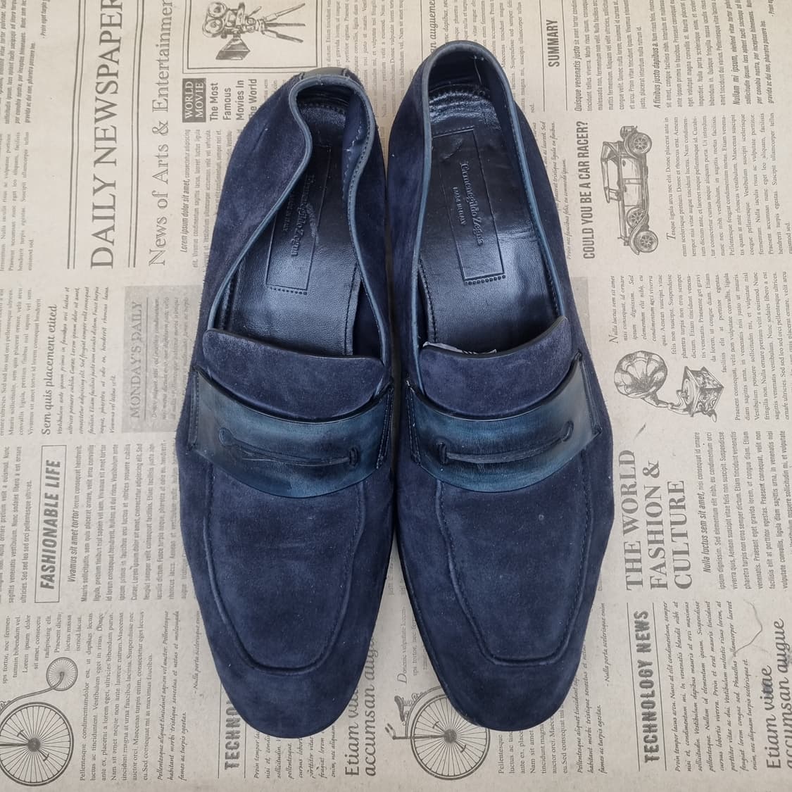 에르메네질도제냐 남성로퍼 실사이즈280 상품이미지2