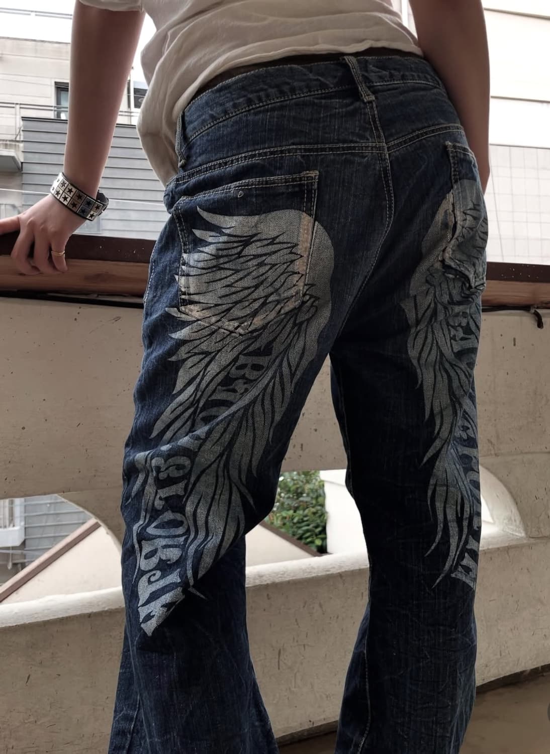 와이즈걸 y2k 대장 날개 팬츠 상품이미지1