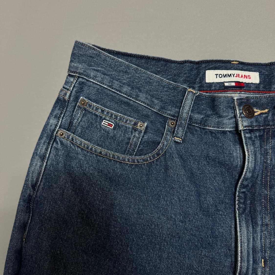 타미진(Tommy Jeans) 라이트블루컬러 플래그 5P 배기 데님 팬츠 상품이미지5