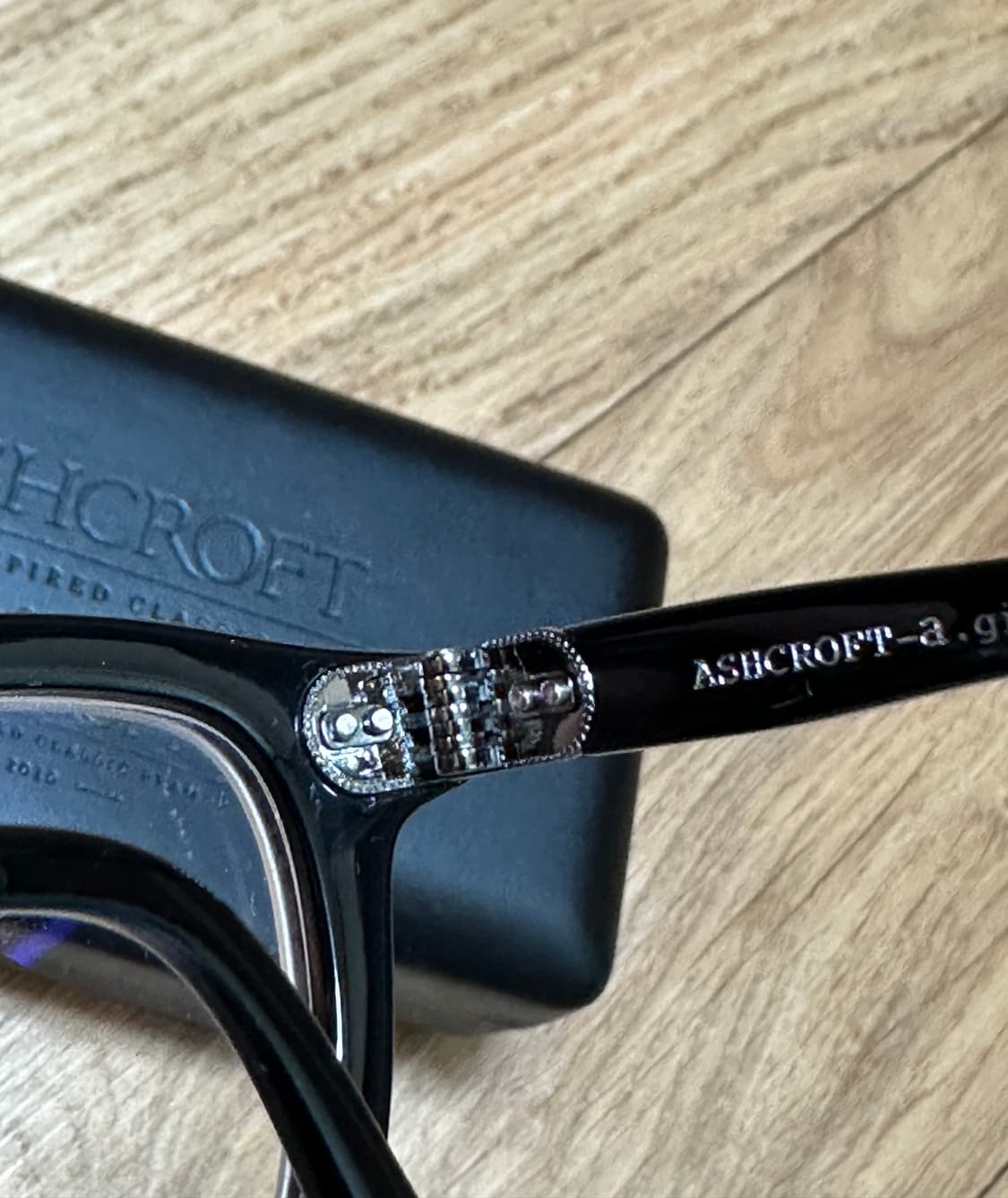 (새상품) 애쉬크로프트 긴즈버그 헤리티지 뿔테 안경 블랙 47사이즈 상품이미지3