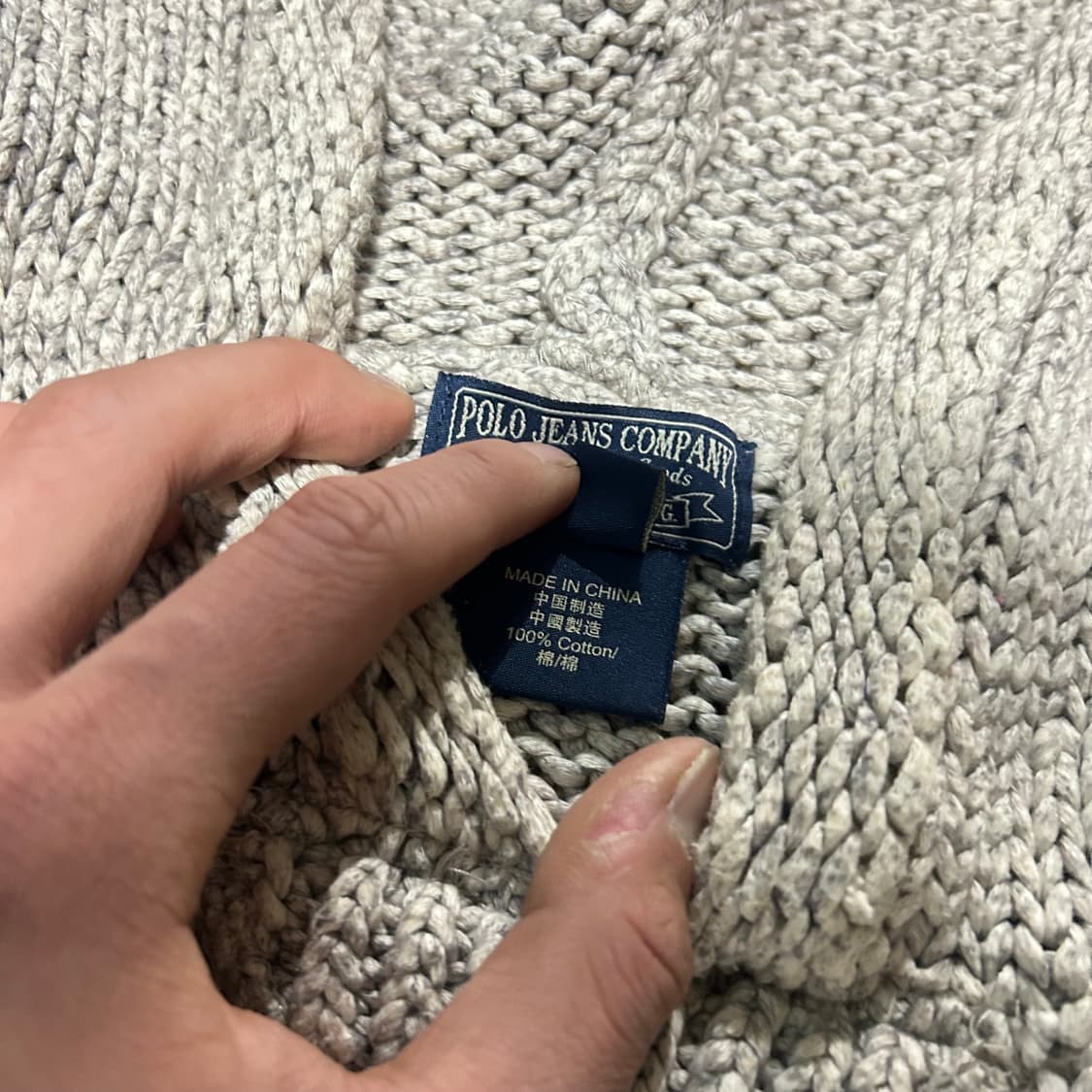 폴로 랄프로렌(POLO RalphLauren) 그레이 와플 후드티 상품이미지5