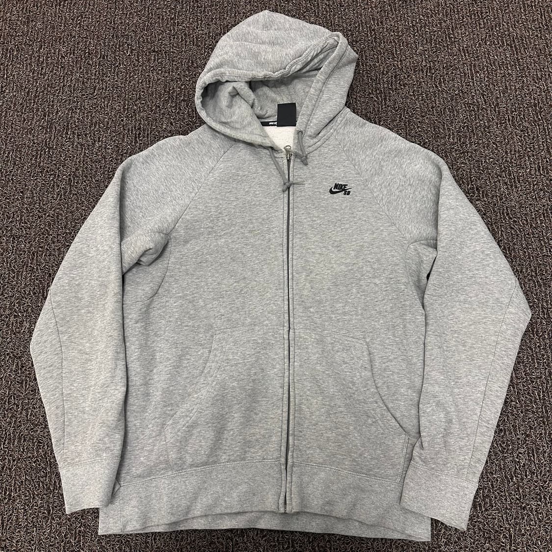 NIKE 나이키 기모 후드집업 그레이 M 상품이미지1