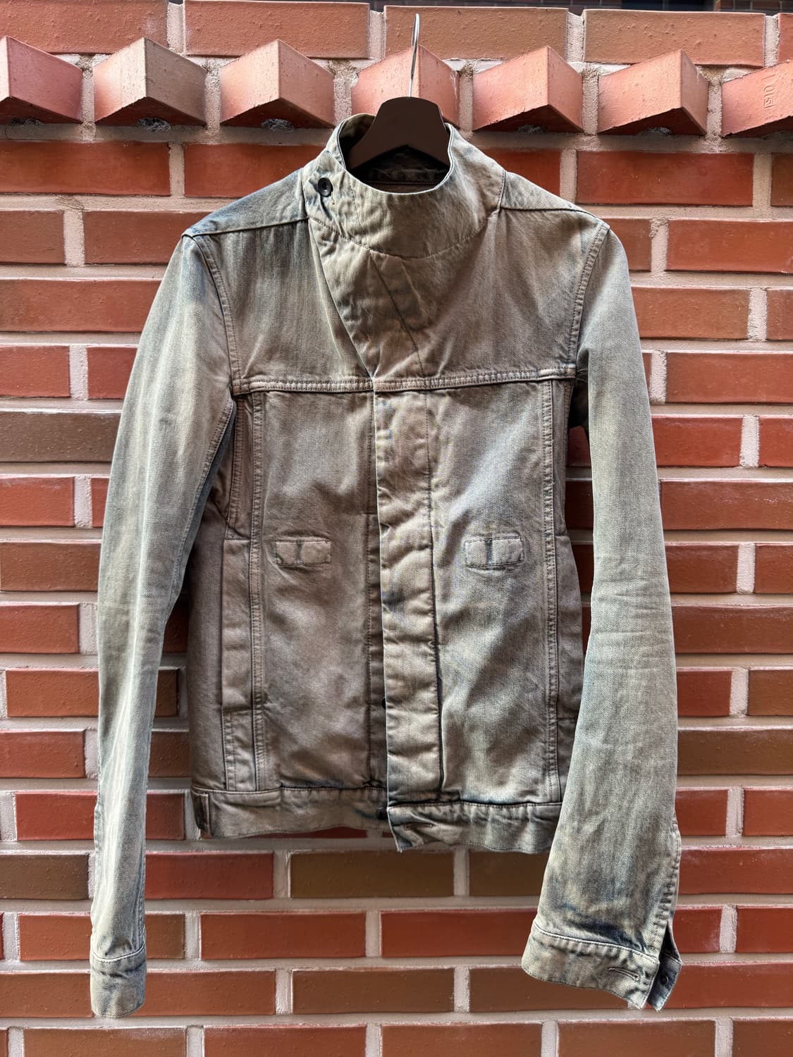 릭오웬스 12FW 마운틴 슬레이브 하이넥 자켓 (XS) 상품이미지1