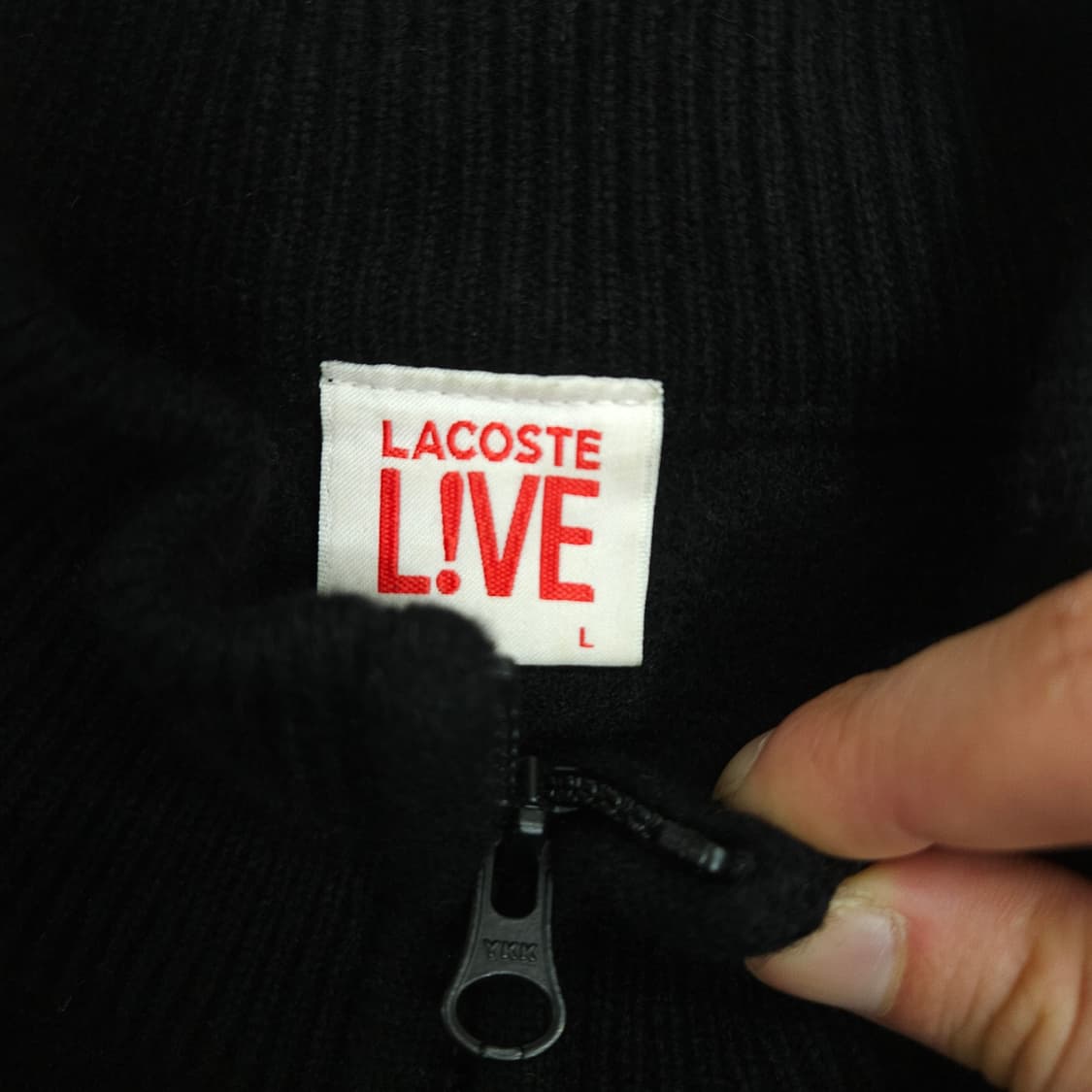라코스테 울 니트 집업 L 상품이미지5
