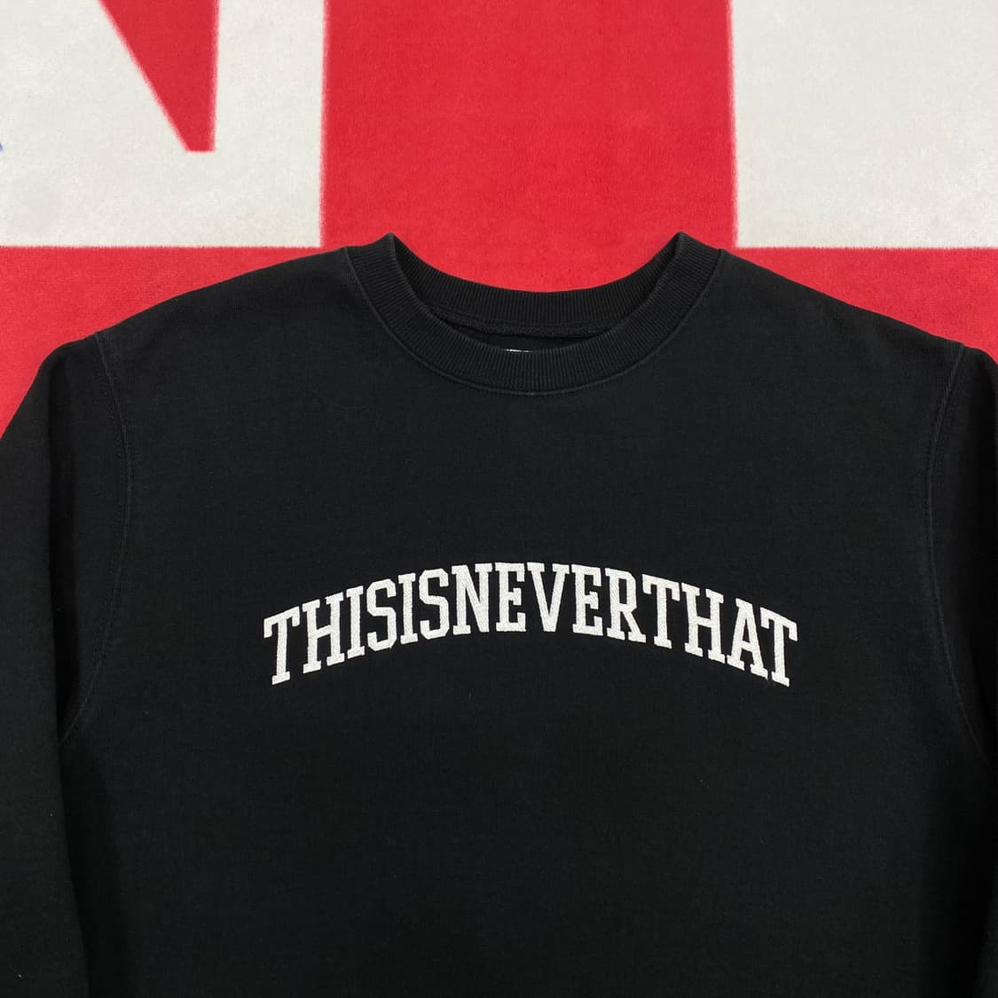 디스이즈네버댓 맨투맨 S 실측 M 상품이미지3