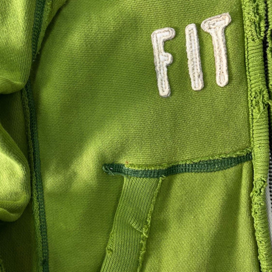 95 아베크롬비 y2k 양호원 그린 데미지 후드집업 상품이미지7