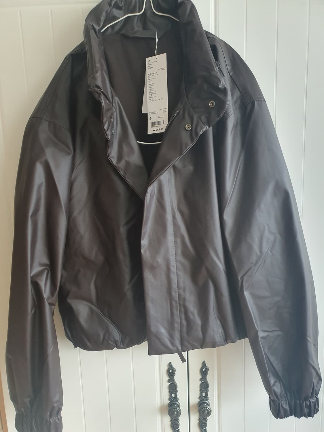 유니클로 레더 자켓 다크 브라운 상품이미지2