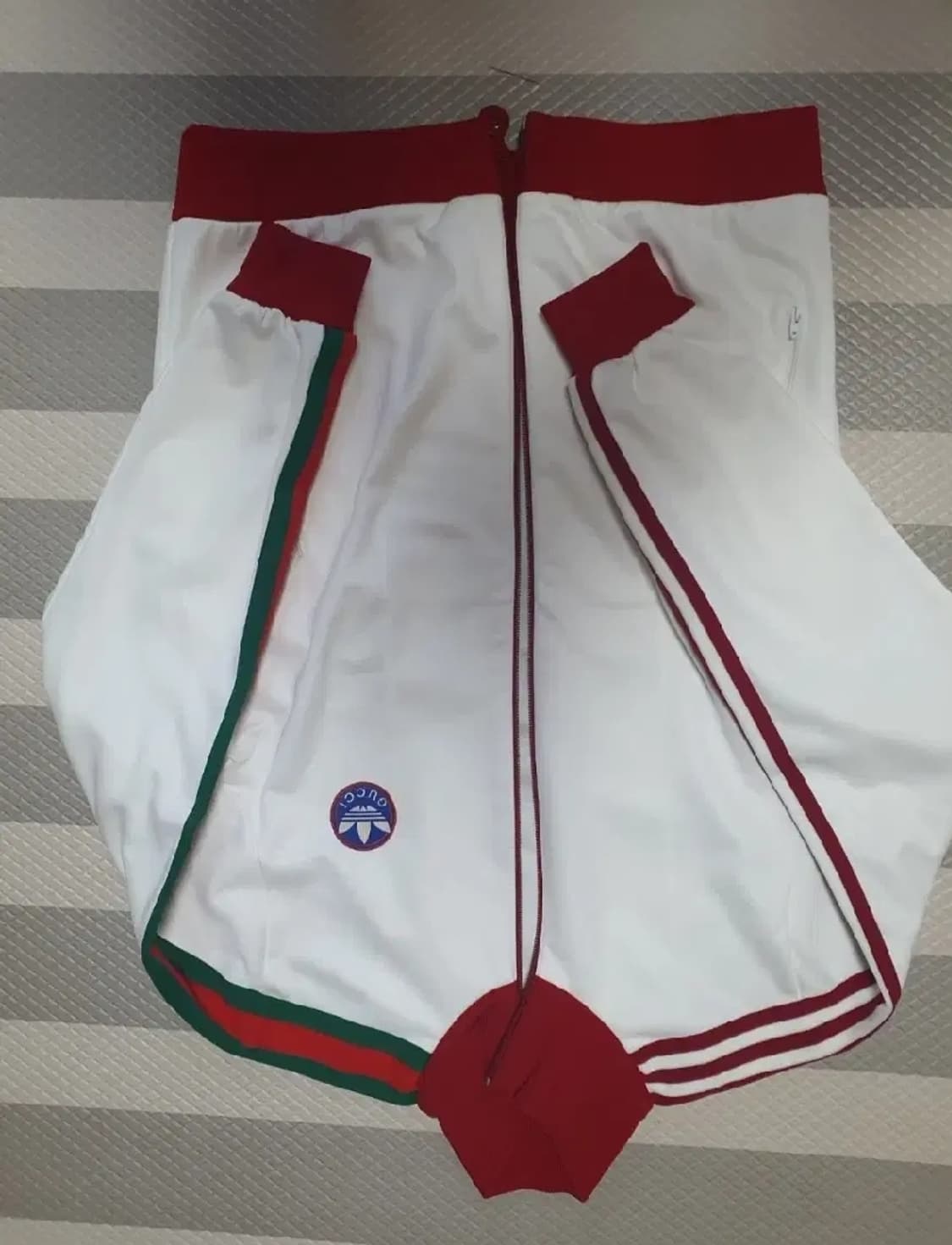 구찌 아디다스 삼선 집업 저지 상품이미지1