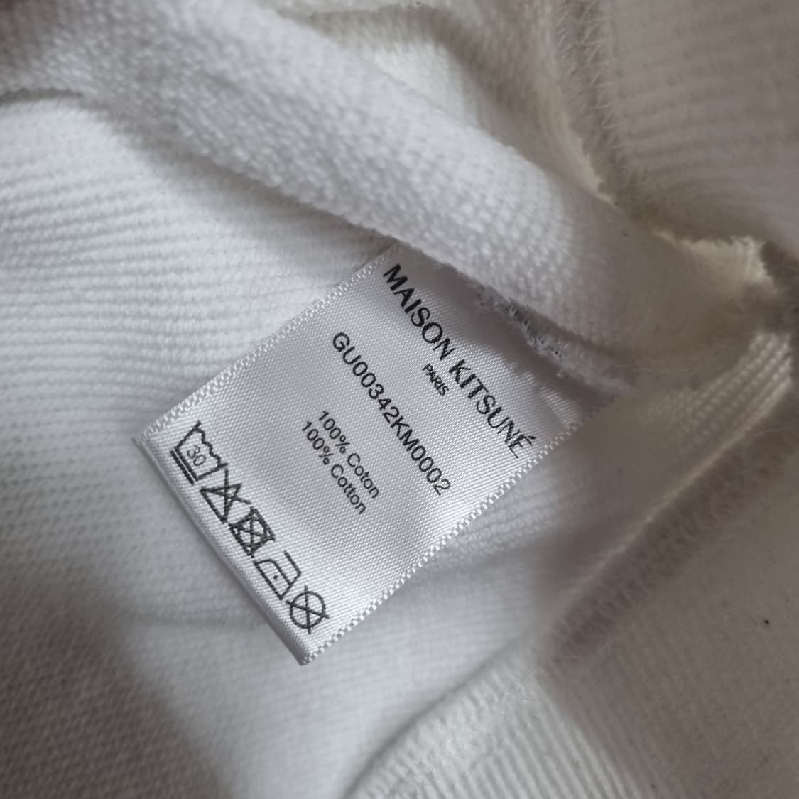 메종키츠네 칠랙스 폭스 패치 맨투맨 화이트 상품이미지4