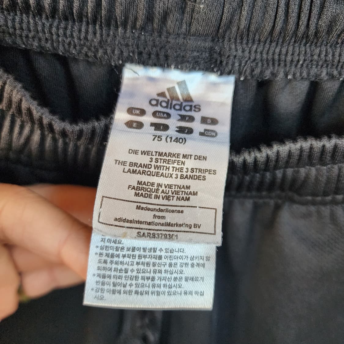  아디다스 아동 삼선 반바지 블랙 상품이미지6