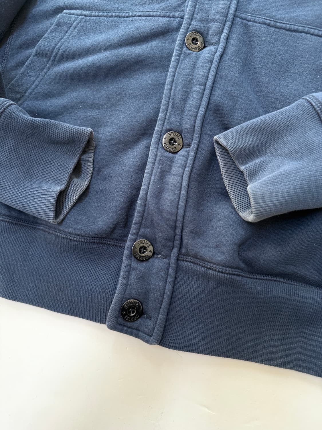 Stone Island 스탠드넥 버튼 스웻 가디건 상품이미지4