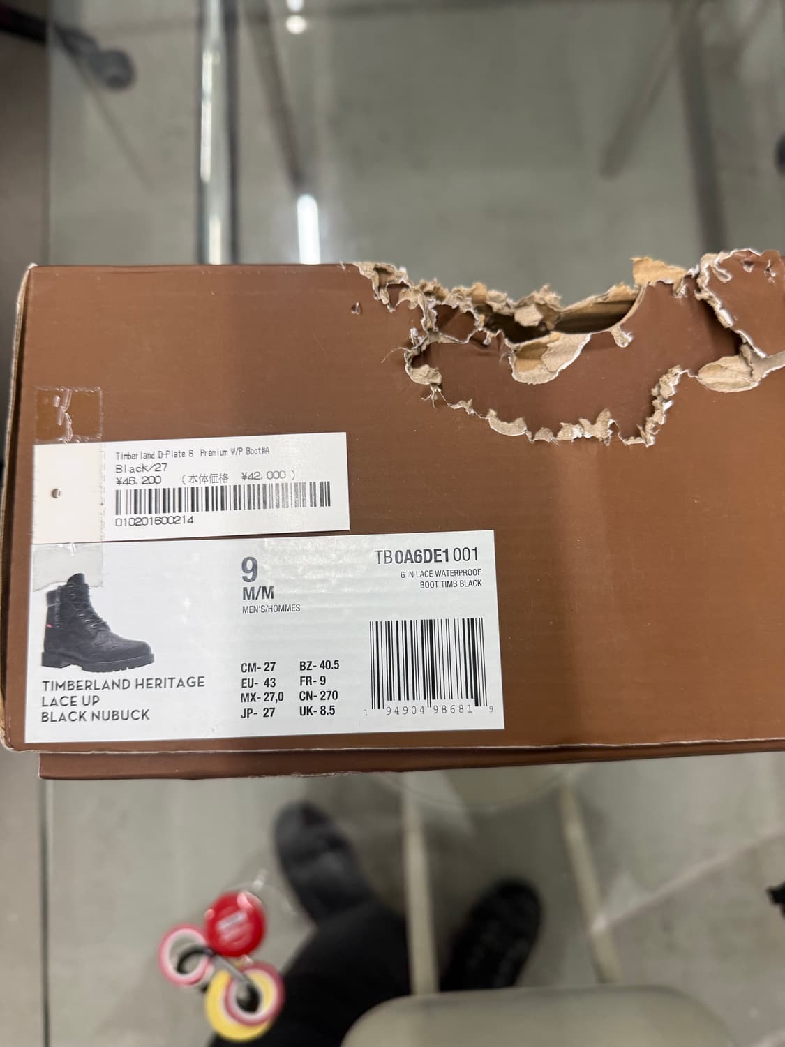 Timberland x Supreme Diamond Plate 부츠 상품이미지8