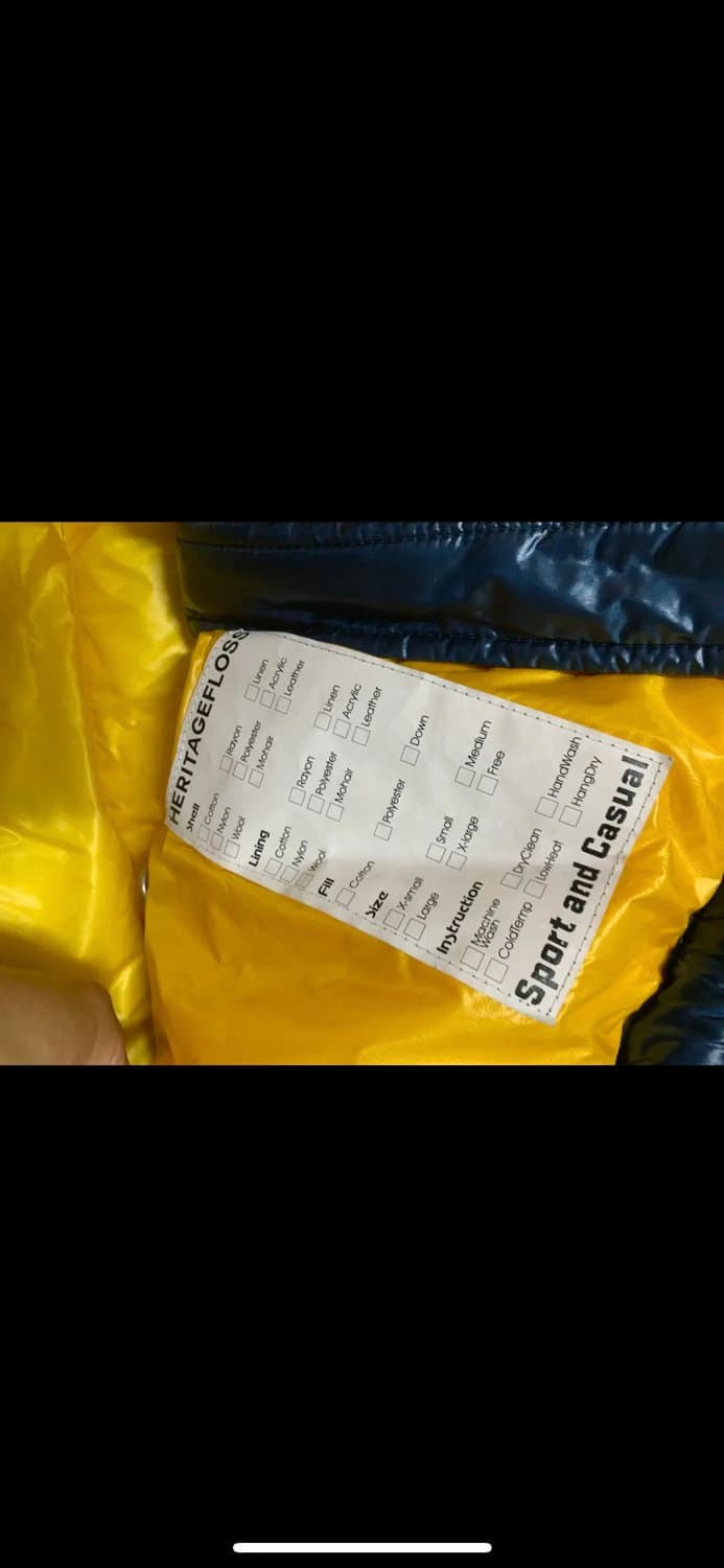 헤리티지플로스 디테처블 패딩 네이비 L 상품이미지4