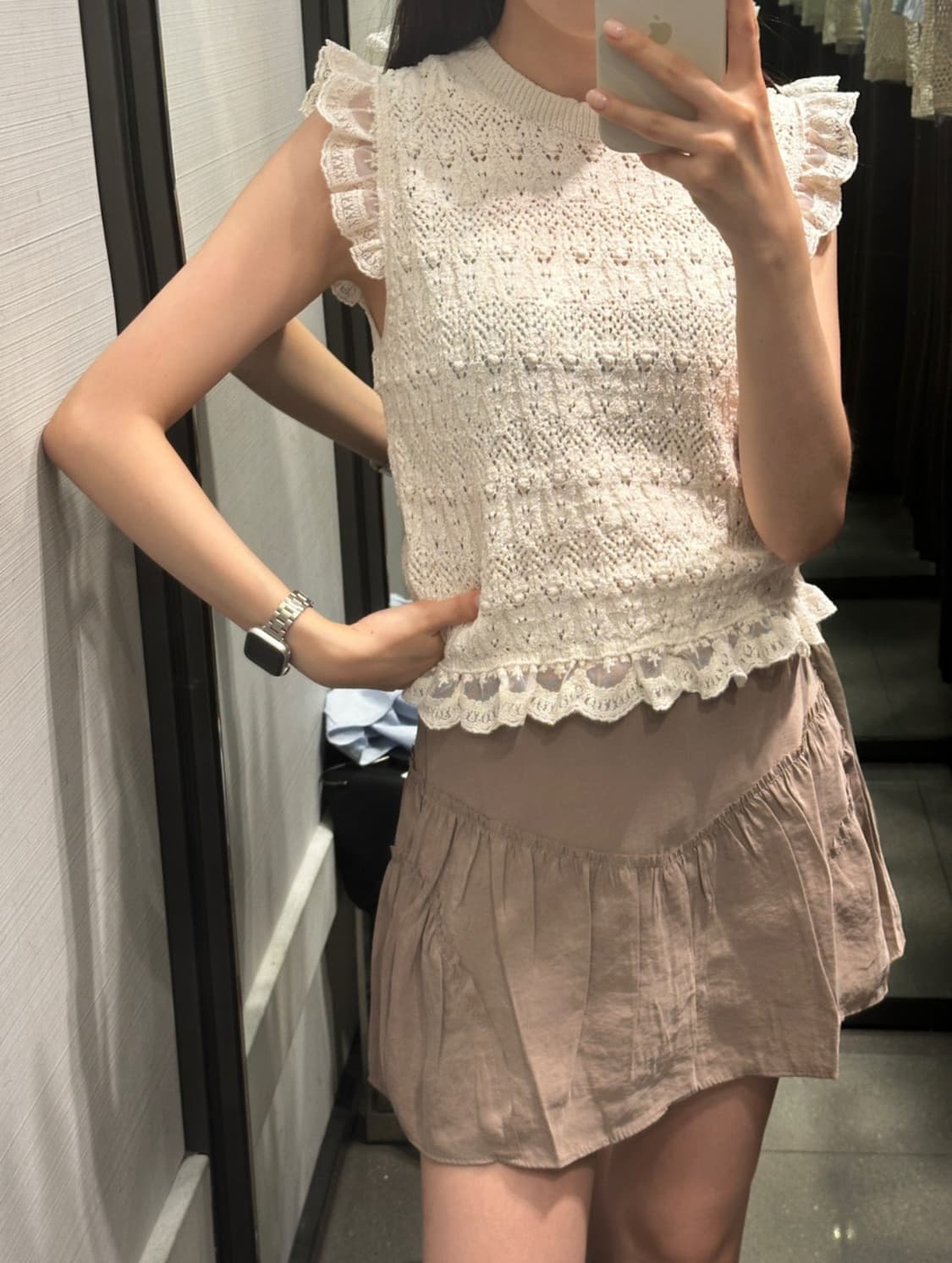 자라 미드라이즈 스커트 팬츠 상품이미지3