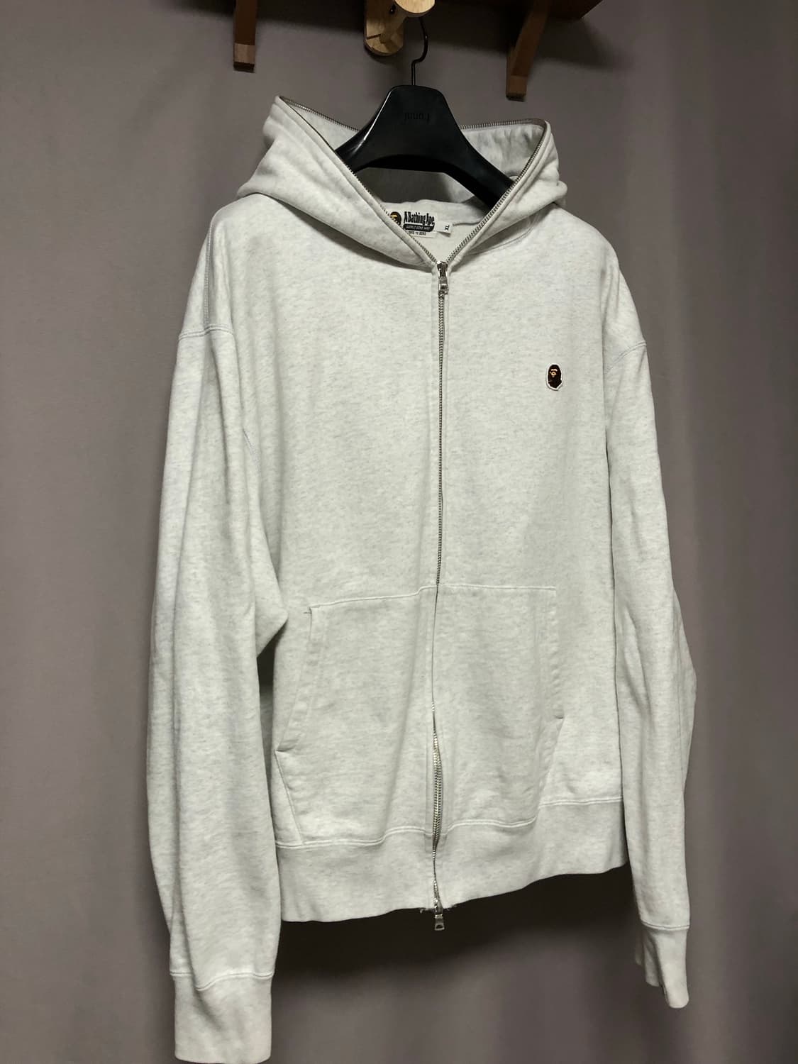 베이프 로고 후드집업 상품이미지2