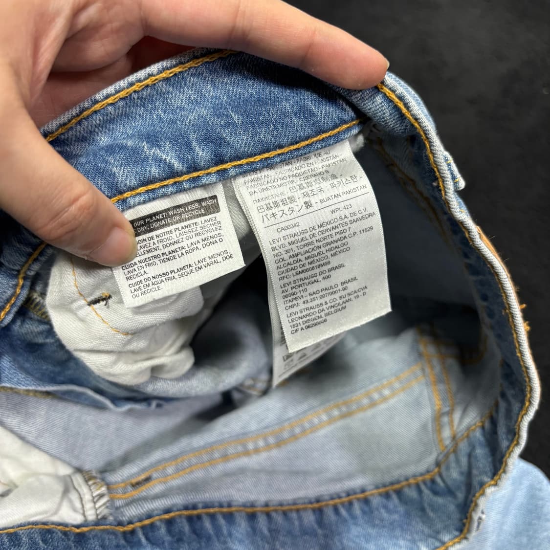 28 리바이스511 연청 슬림 스트레이트 데님팬츠 상품이미지4