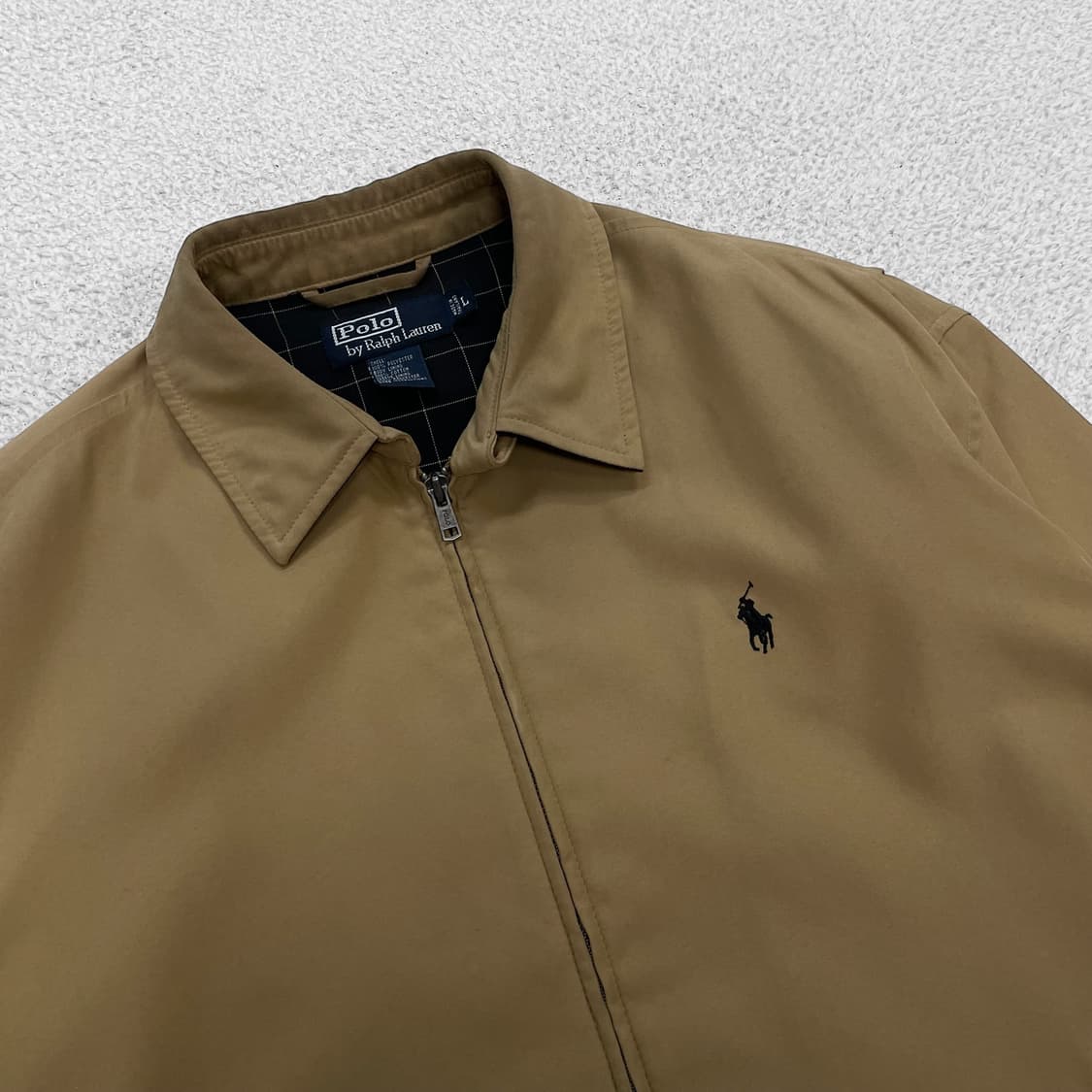 폴로 랄프로렌 포니 로고 폴리쉘 블루종 자켓 베이지 상품이미지2