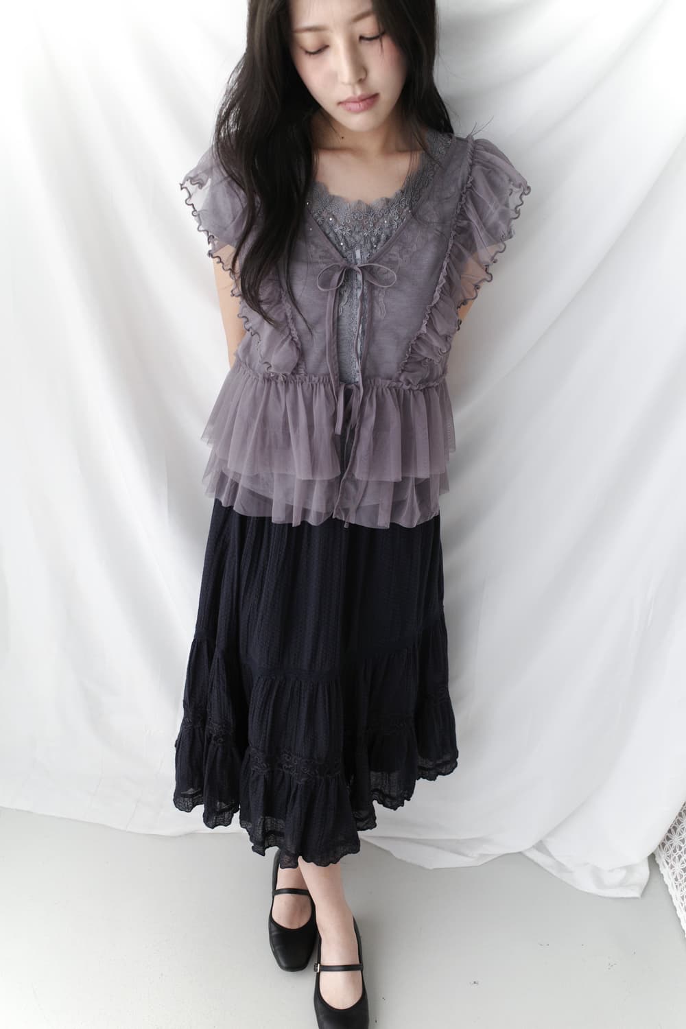 lace cancan skirt 상품이미지6