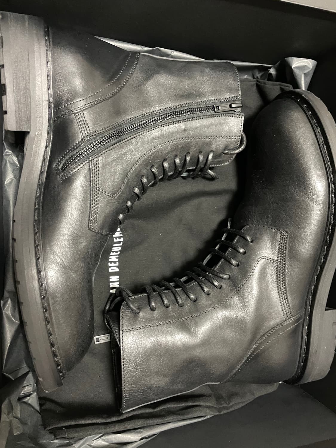 앤 드뮐미스터 블랙 로우 대니 앵클부츠 43사이즈 상품이미지5