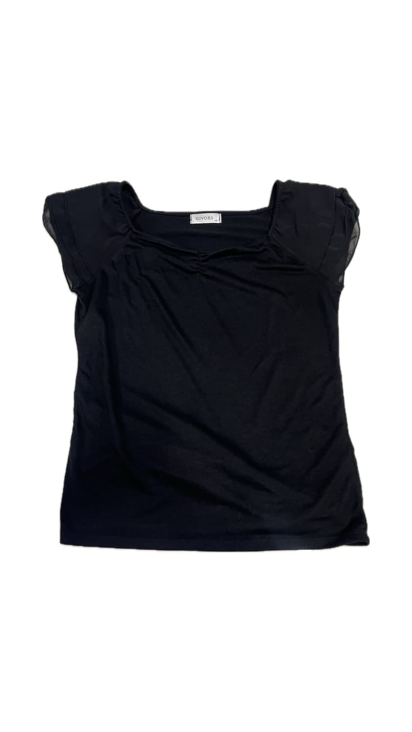 빈티지 Vintage GIVORS Black Square neck top 상품이미지1