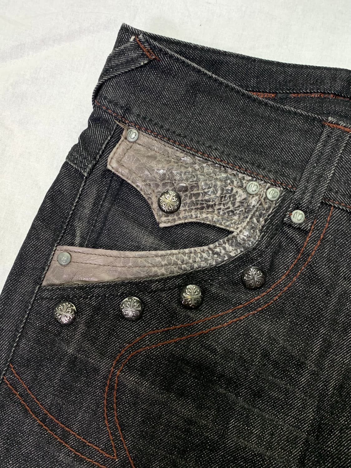 Nicole Club for Men python leather denim 상품이미지2
