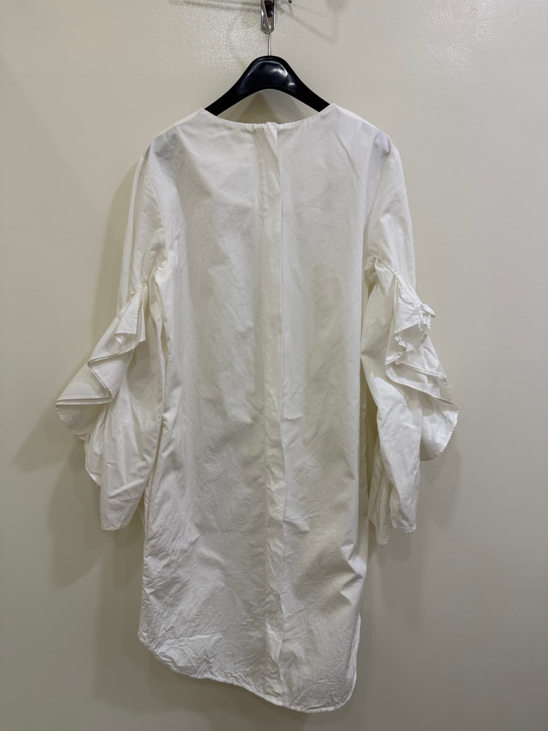 COS 코스 화이트 프릴 소매 원피스(정품) 상품이미지3