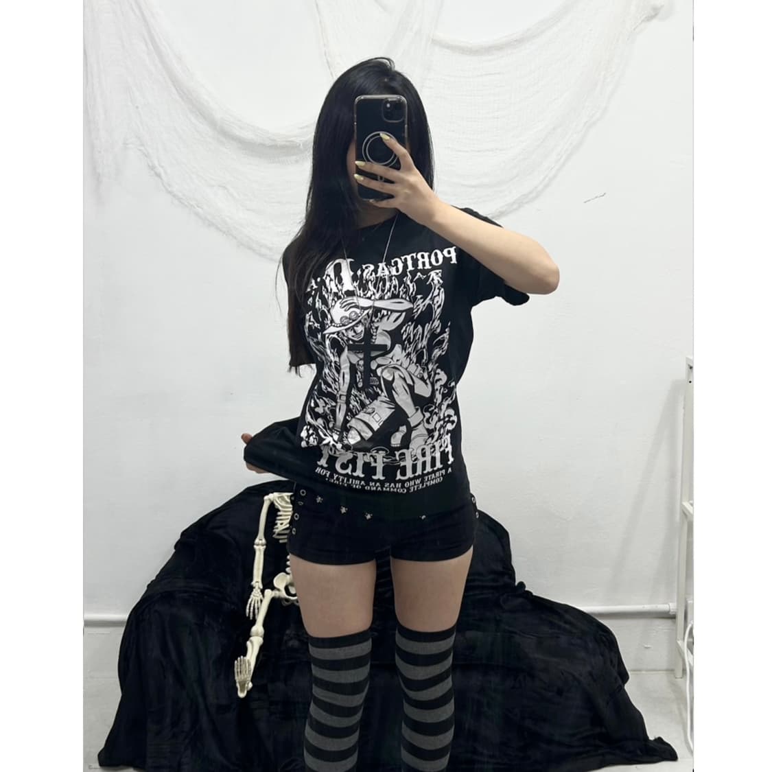 ONE PIECE ACE FIRE FIST T-SHIRT 상품이미지1