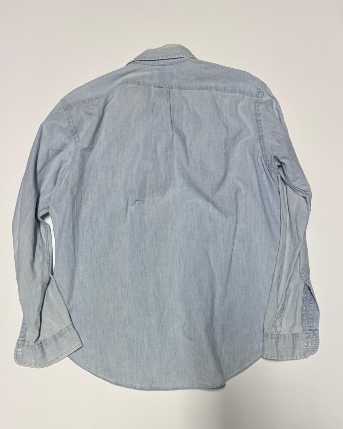 폴로 랄프로렌 연청 샴브레이 데님 셔츠 XL 상품이미지2