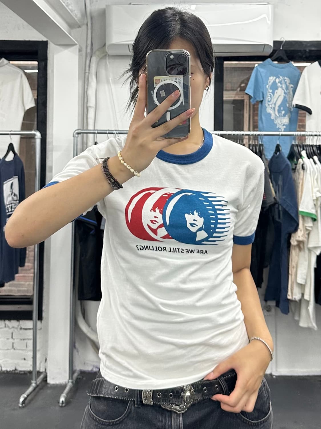 히스테릭 글래머 히스걸 링거 티셔츠 상품이미지3