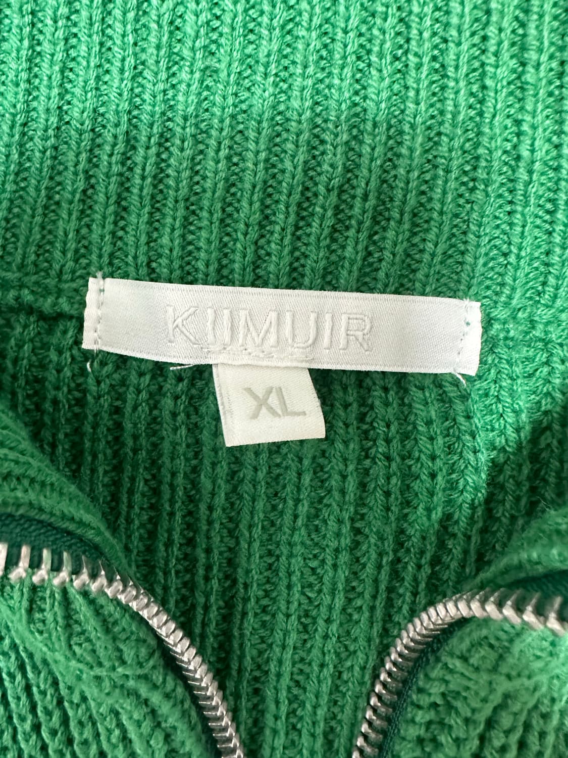 키뮤어 그린 투웨이 니트집업 상품이미지5