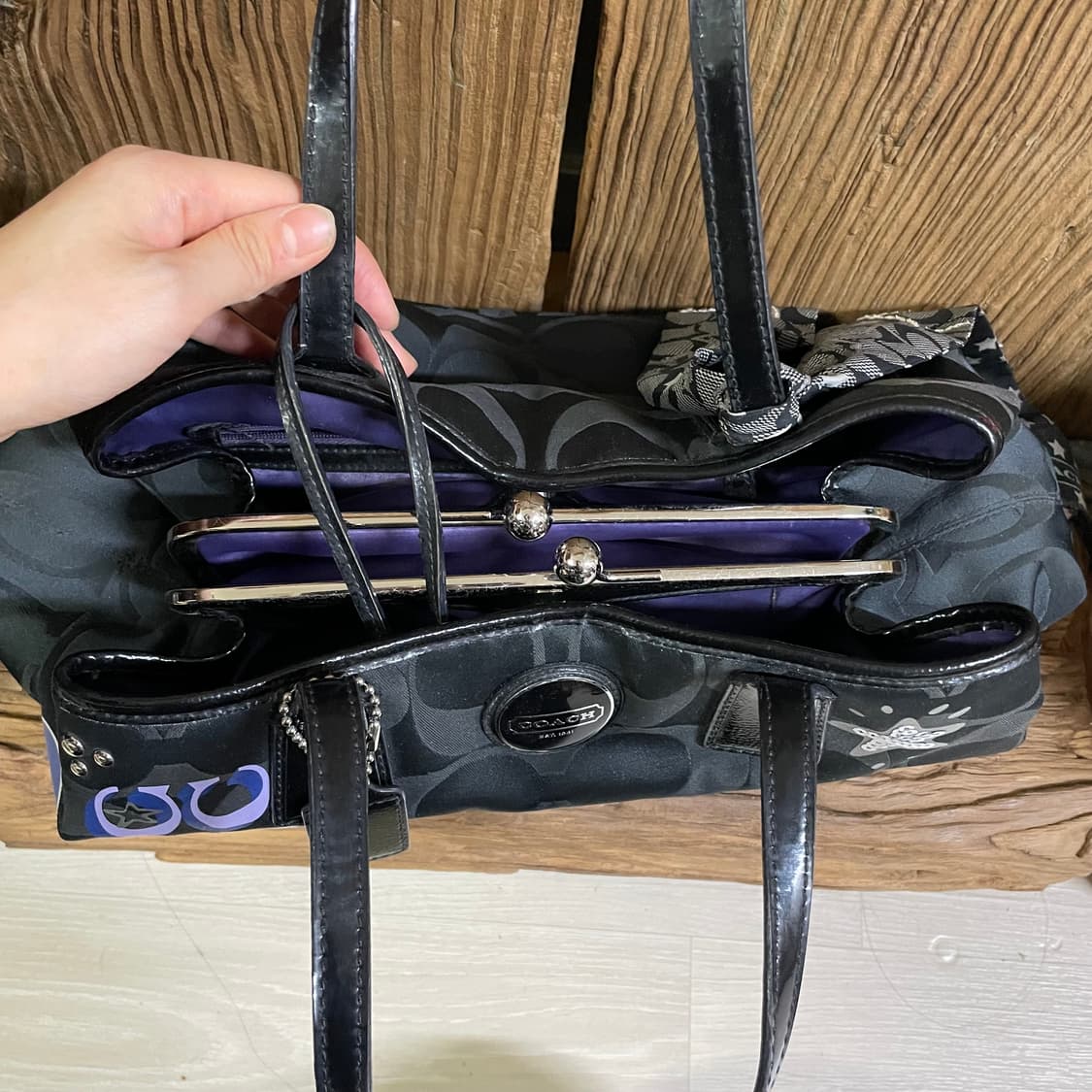 COACH 시그니처 스카프 토트백 상품이미지6