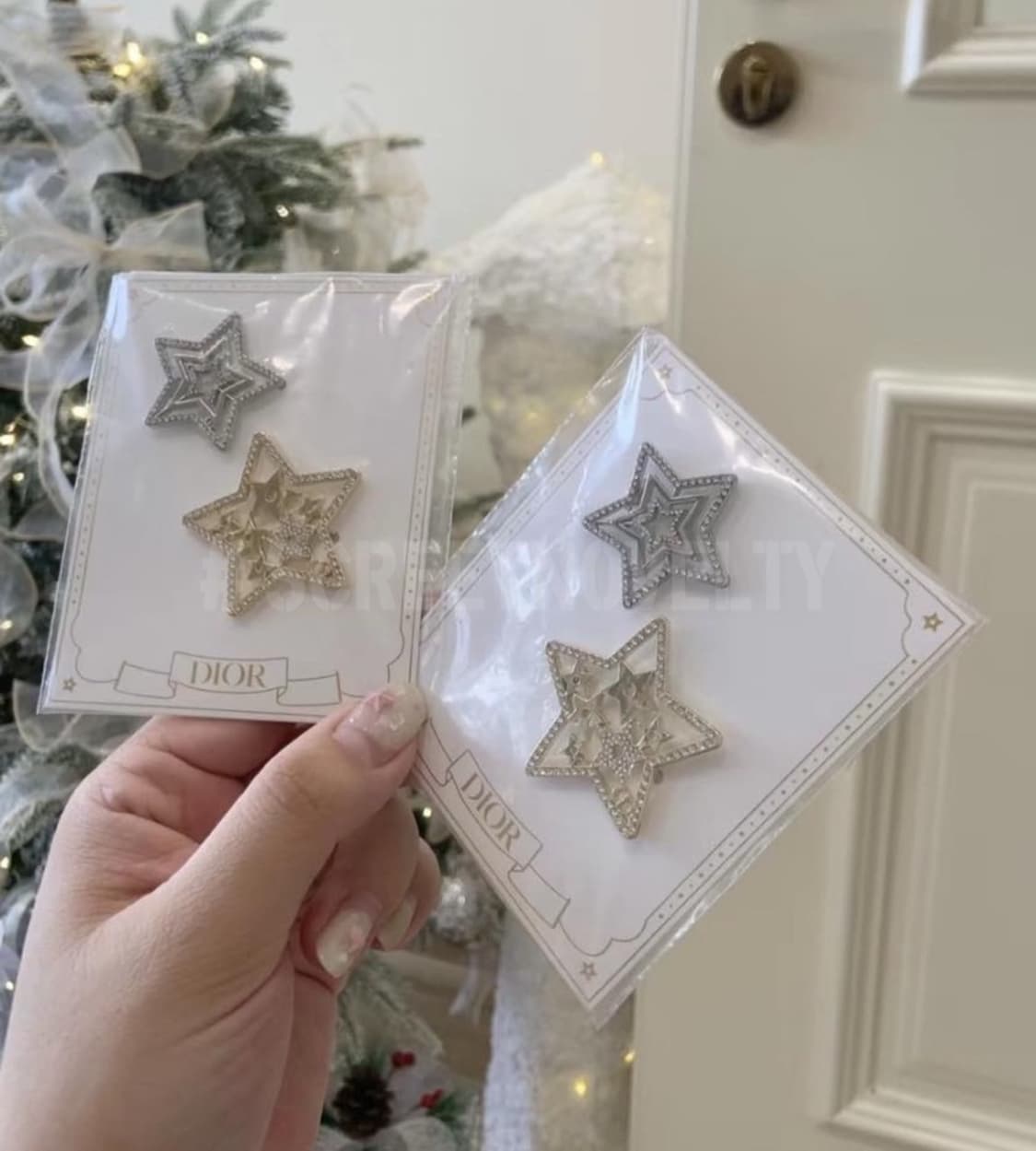 디올 스타 헤어클립 2피스 세트 상품이미지1