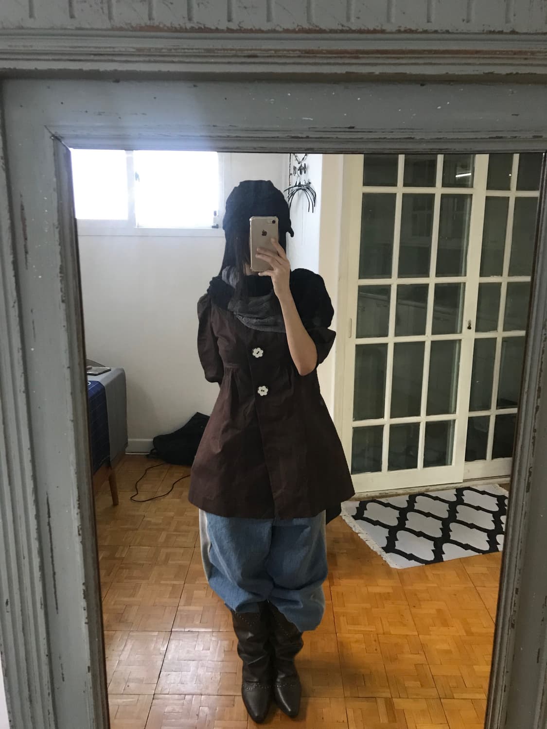 vintage grey - black muffler 상품이미지5