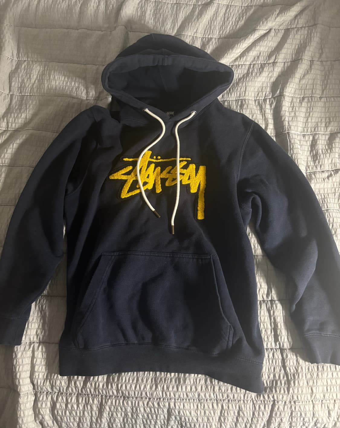 빈티지 네이비 스투시 후드티 상품이미지2