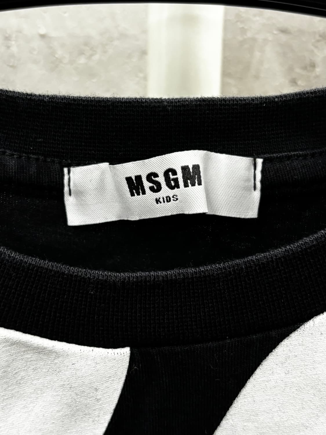 MSGM KIDS 빅로고 반팔 티셔츠 블랙  상품이미지4