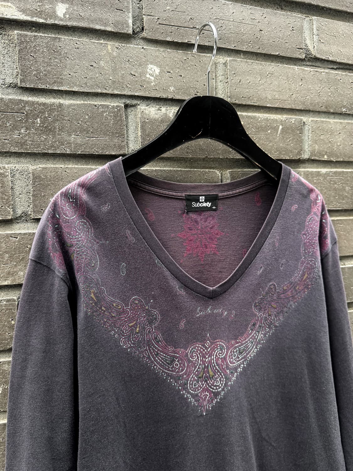 Paisley V-Neck T-shirt 상품이미지6