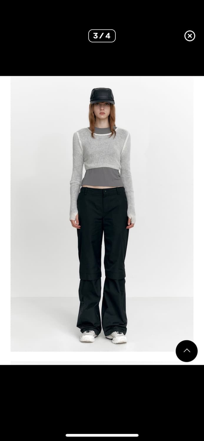 *해외출국으로 판매중단예정* 스튜디오테이블 크롭 알파카 니트 아이보리 상품이미지2