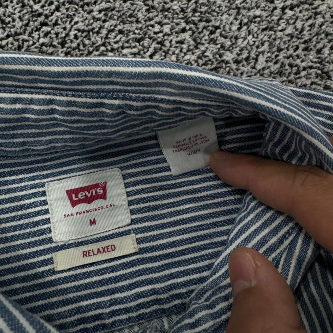 리바이스 스트라이프 셔츠 상품이미지4