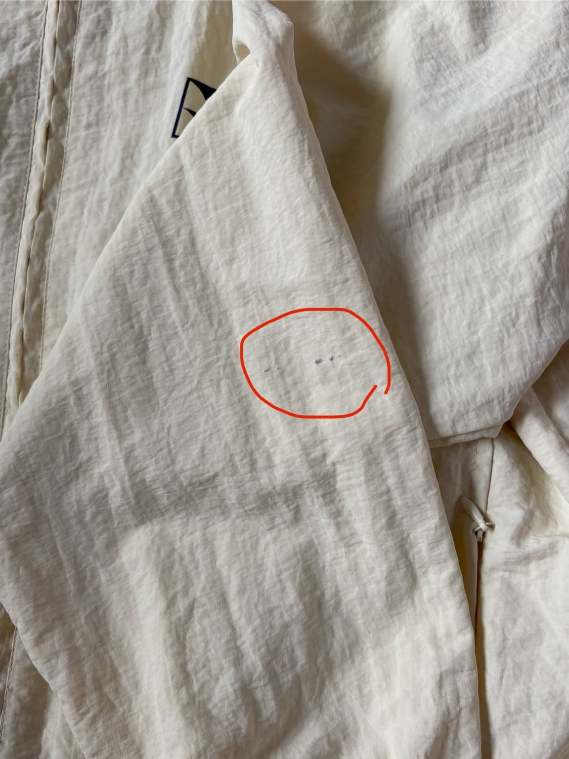 테켓 윈드브레이커 GO OUT ZIP-UP JACKET-IVORY 상품이미지7