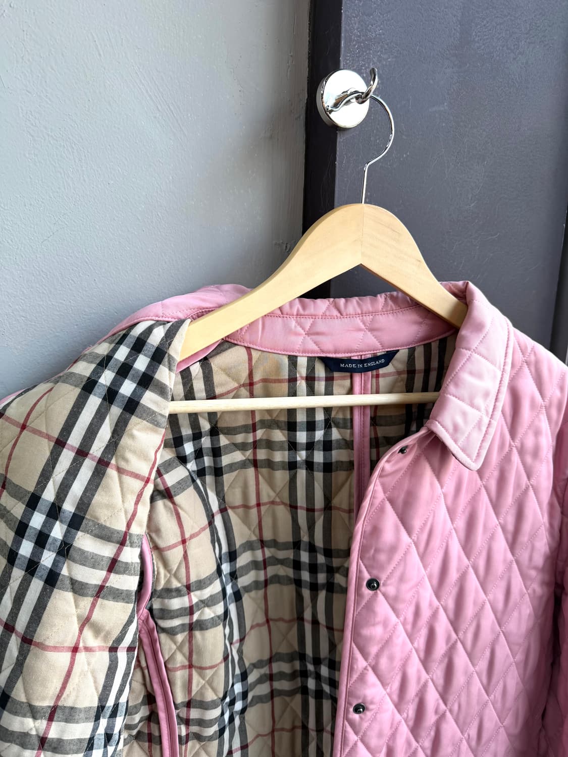 L/ 버버리 노바체크 퀄팅 패딩자켓 상품이미지5