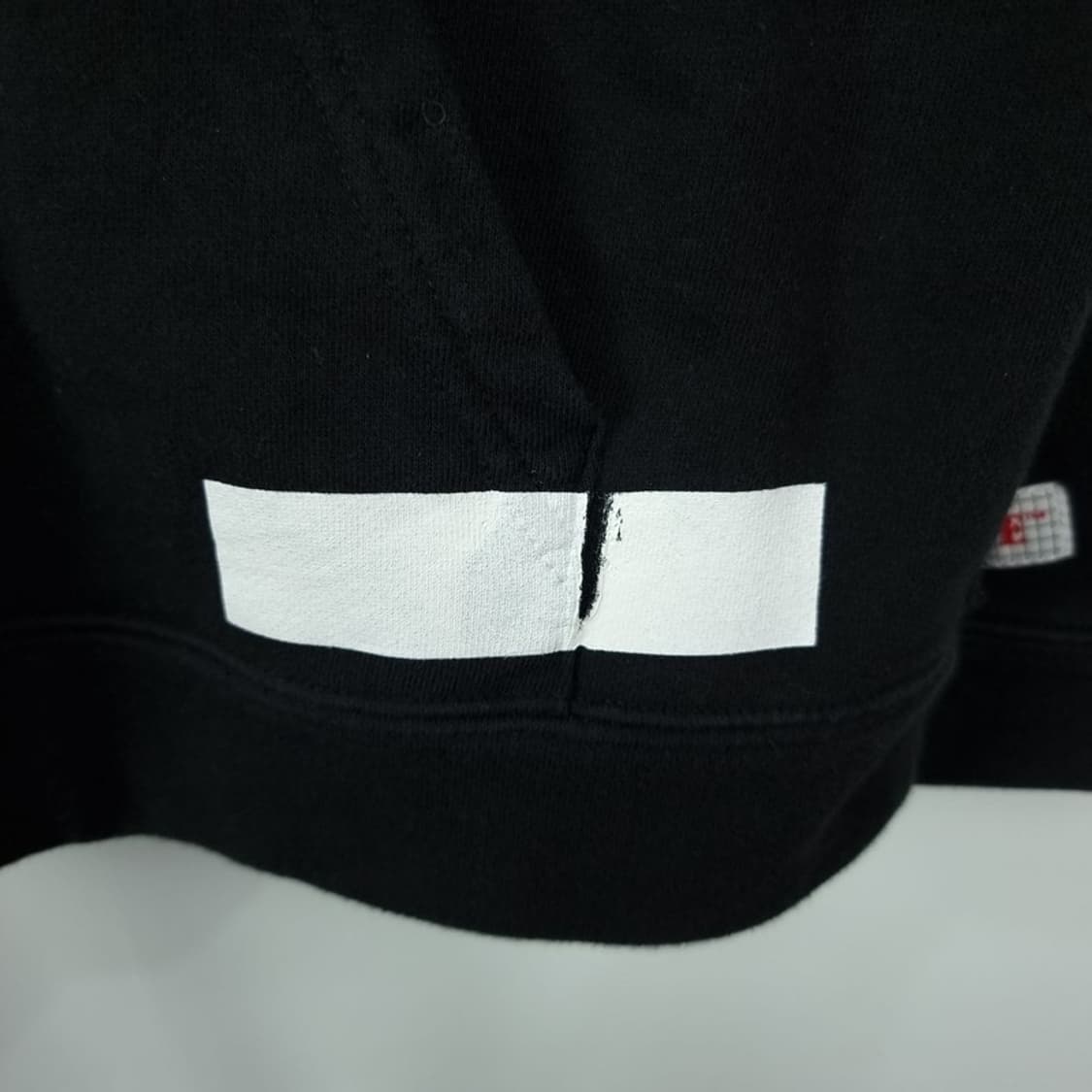 [오프화이트] 에로우 빅로고 오버핏 후드티 블랙 P01546 상품이미지9