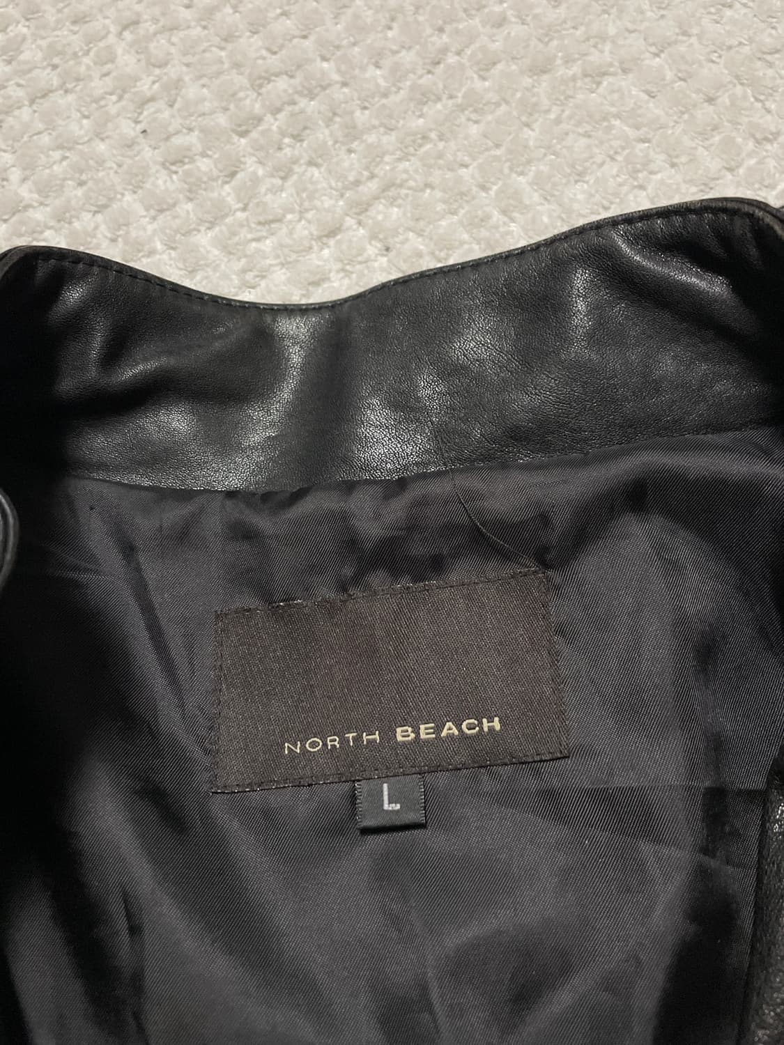 NORTH BEACH 웨스턴 무드 램스킨 양가죽 포텟 레더 자켓 상품이미지5