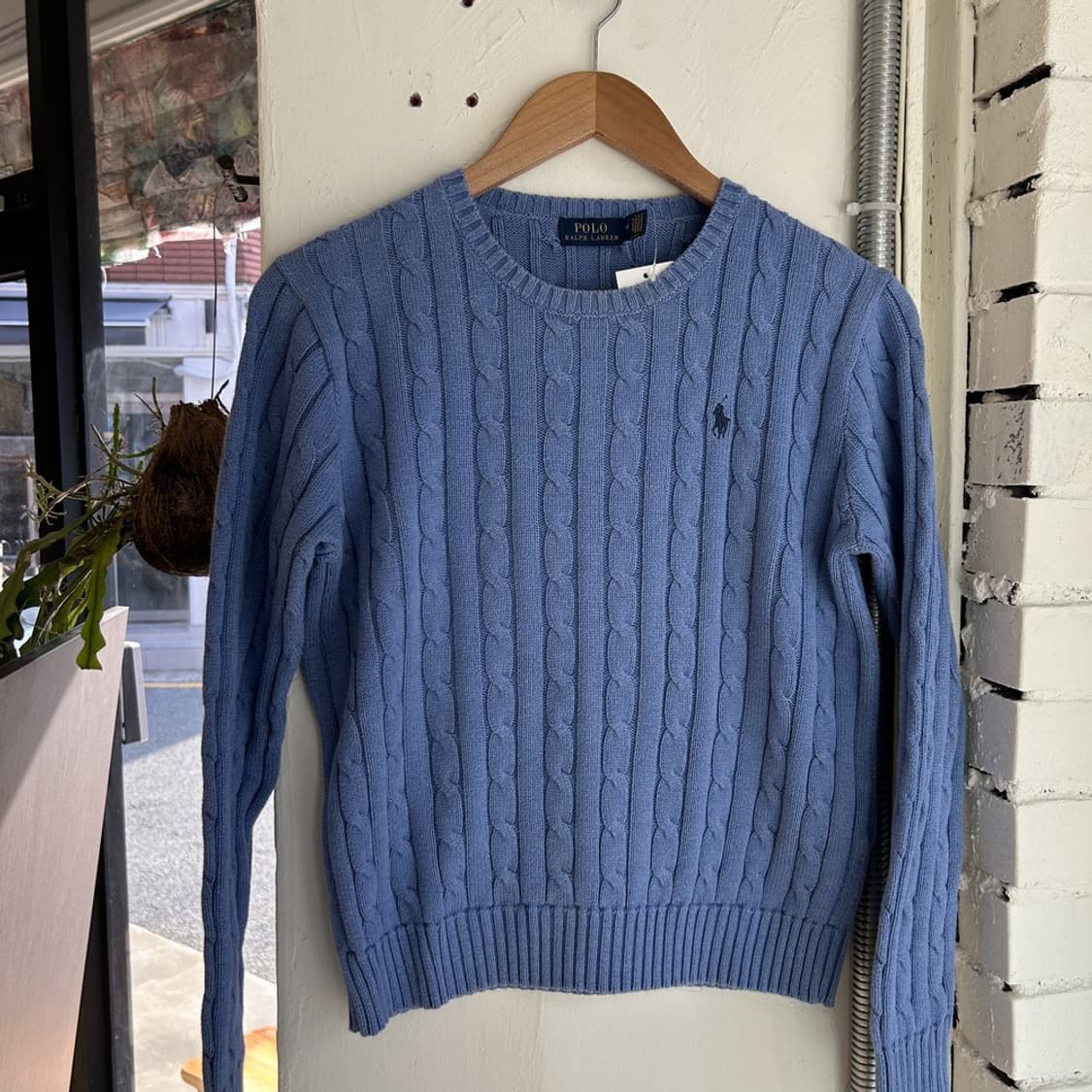 15464 - 폴로 랄프로렌 스카이블루 케이블 니트 상품이미지2