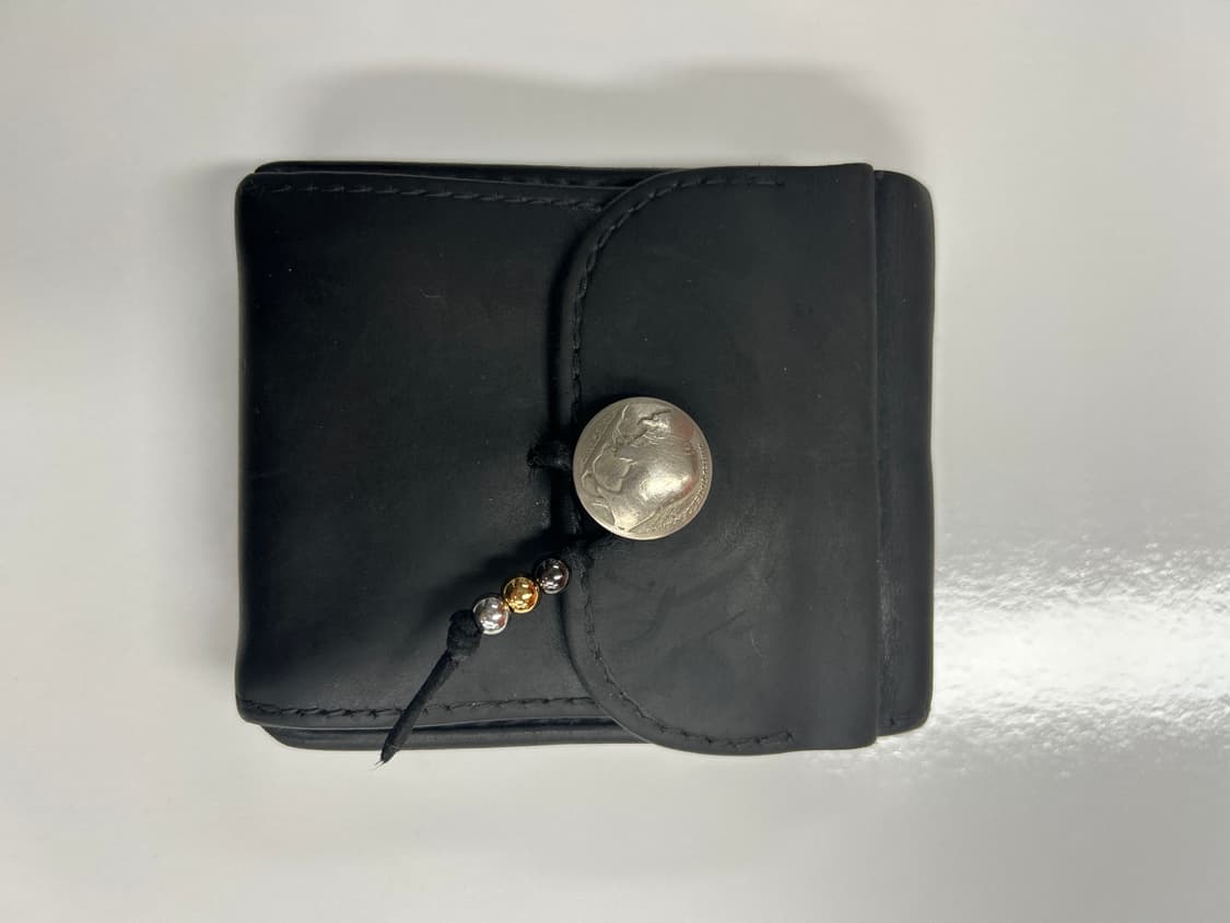 goros 고로스 새들레더 블랙 콘초 반지갑 상품이미지8