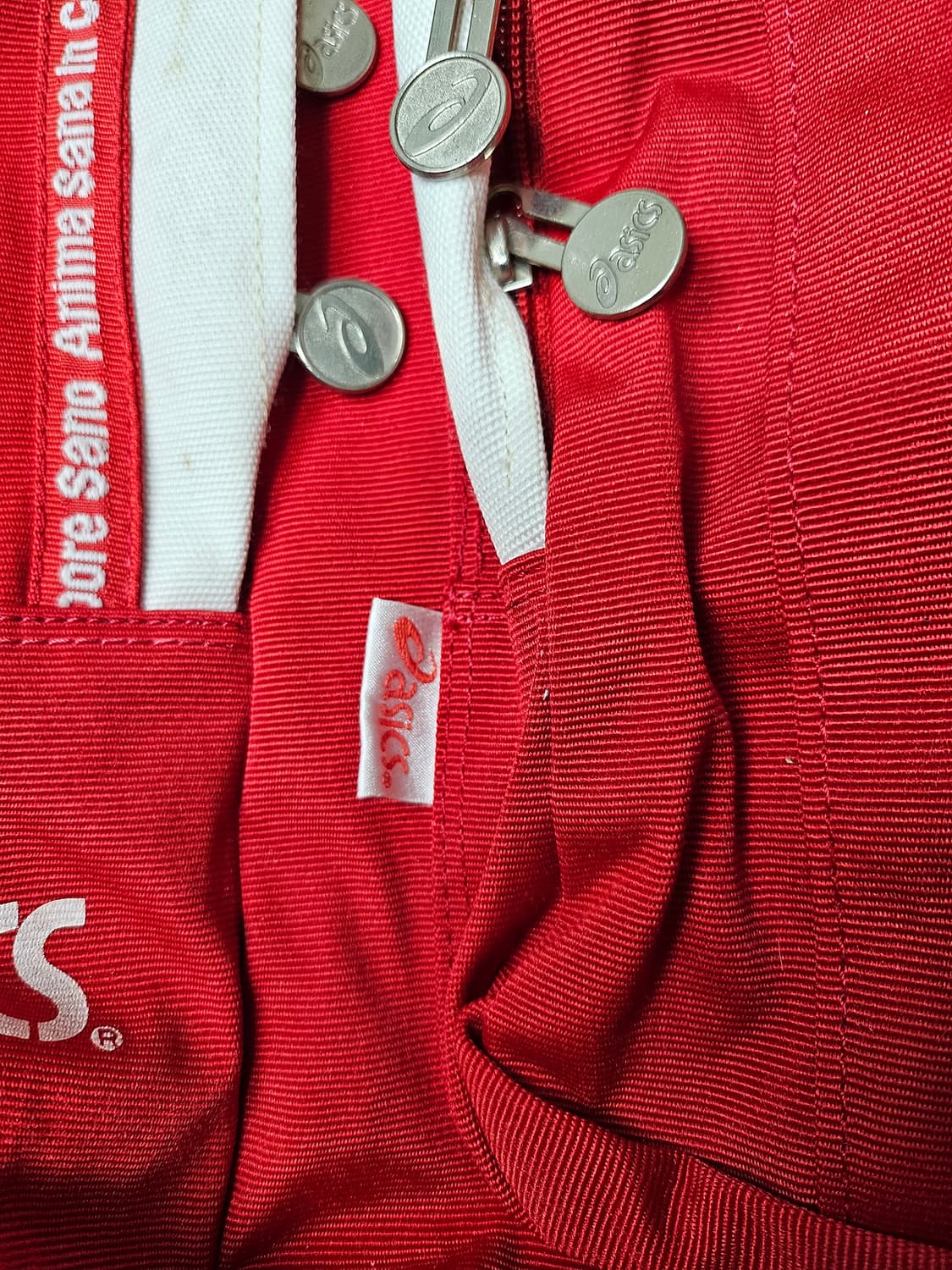 빈티지 아식스(Asics)의 레드 컬러 백팩 상품이미지5